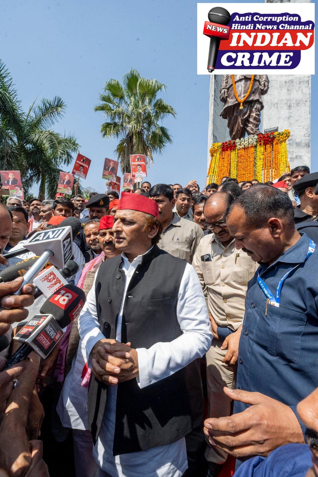 Uttar Pradesh News : समाजवादी पार्टी के राष्ट्रीय अध्यक्ष एवं पूर्व मुख्यमंत्री श्री अखिलेश यादव ने कहा है कि भाजपा सरकार और अधिकारी मिलकर जनता को लूट रहे हैं। सत्ता में बैठे लोग भ्रष्ट है। भाजपा का भ्रष्टाचार और अपराध पर जीरो टॉलरेंस का दावा बकवास है। 12 96eb8de9 3ce5 4e52 9d3d feba976cd7da 1