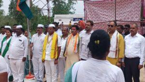 न्याय यात्रा किरदूल से दंतेवाड़ा बस्तर छत्तीसगढ़ 