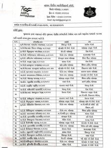 બદલી કરવામાં આવેલ્ છે તેનું લિસ્ટ