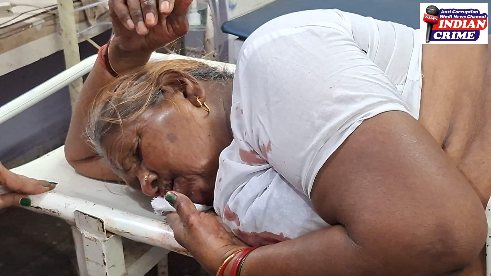 60 वर्षीय वृद्ध महिला को स्कूल बस ने मारी टक्कर