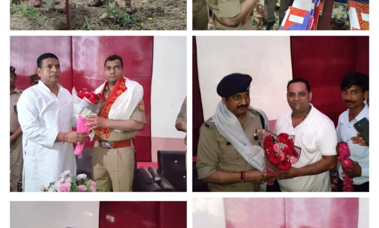 आए हुए पदाधिकारी का स्वागत किया गया