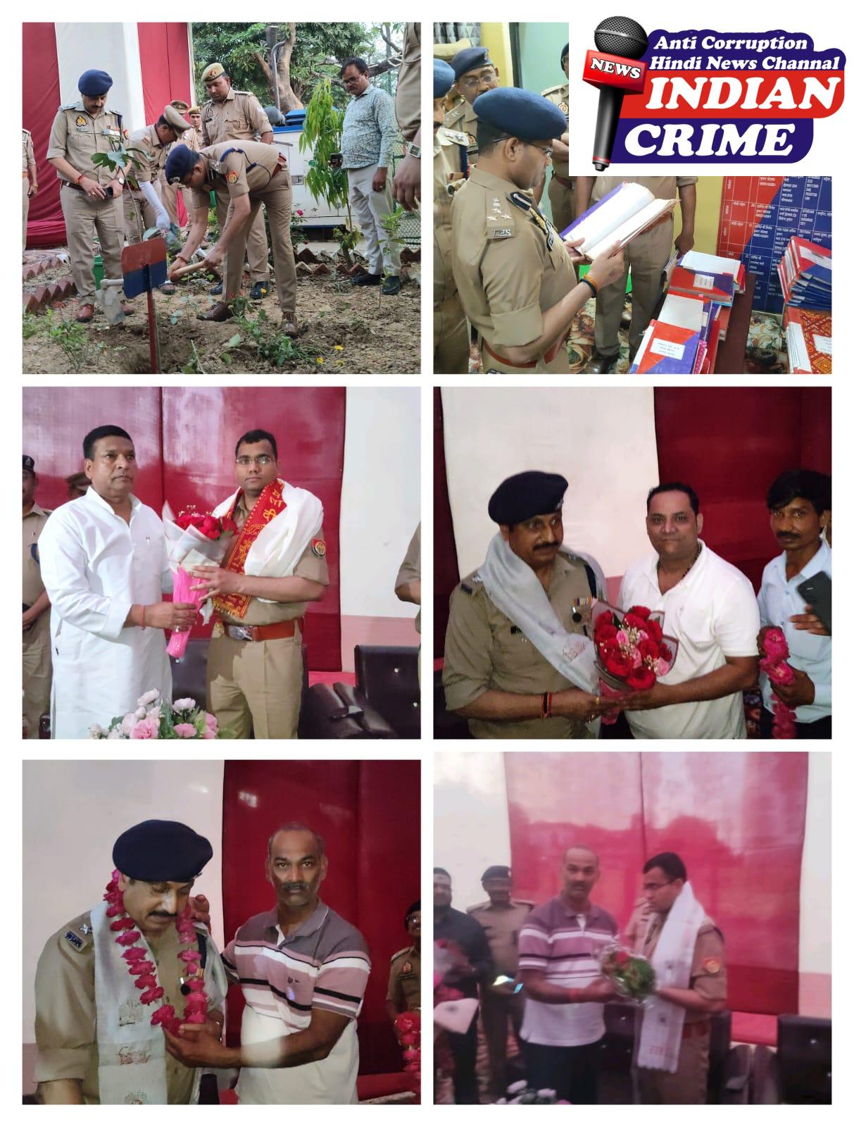 आए हुए पदाधिकारी का स्वागत किया गया