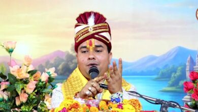 सुदामा चरित्र का वर्णन करते हुए पूंजी पंडित जी