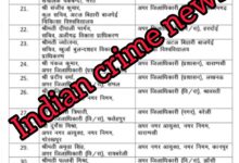 तबादला किए गए अधिकारियों की लिस्ट